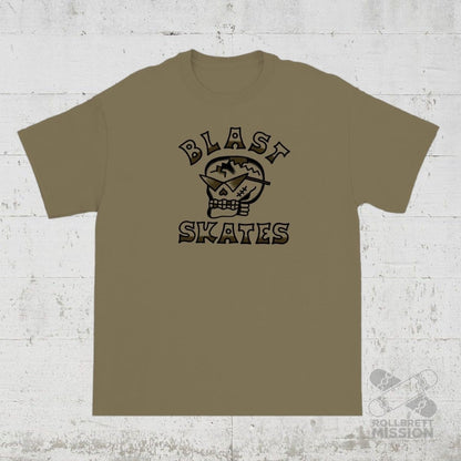 Blast Skates T-Shirt Skulls army - Rollbrett Mission