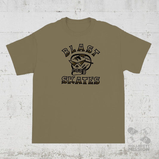 Blast Skates T-Shirt Skulls army - Rollbrett Mission