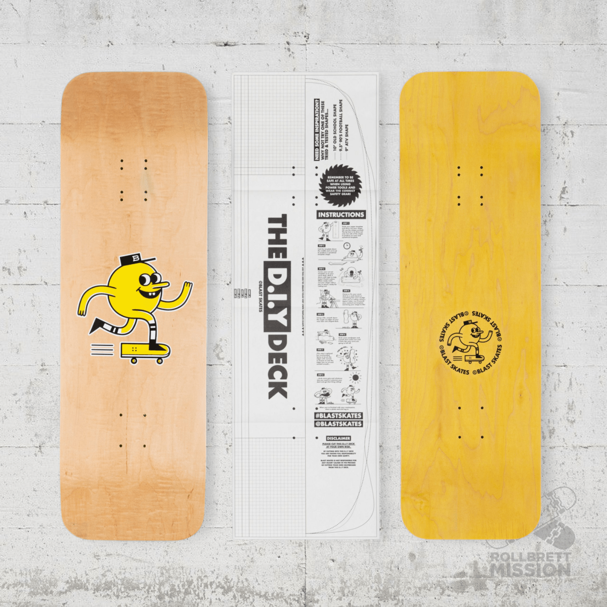 Blast Skates The D.I.Y. 10.0 Deck - Skateboard - Decks - Rollbrett Mission