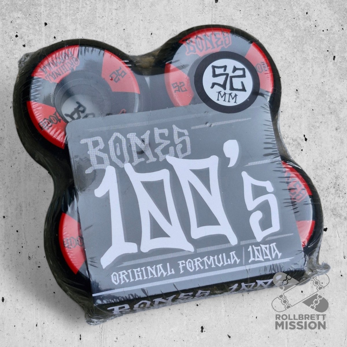 Bones 100's OG #4 V5 52mm 100A Sidecut Wheels - Skateboard - Rollen - Rollbrett Mission