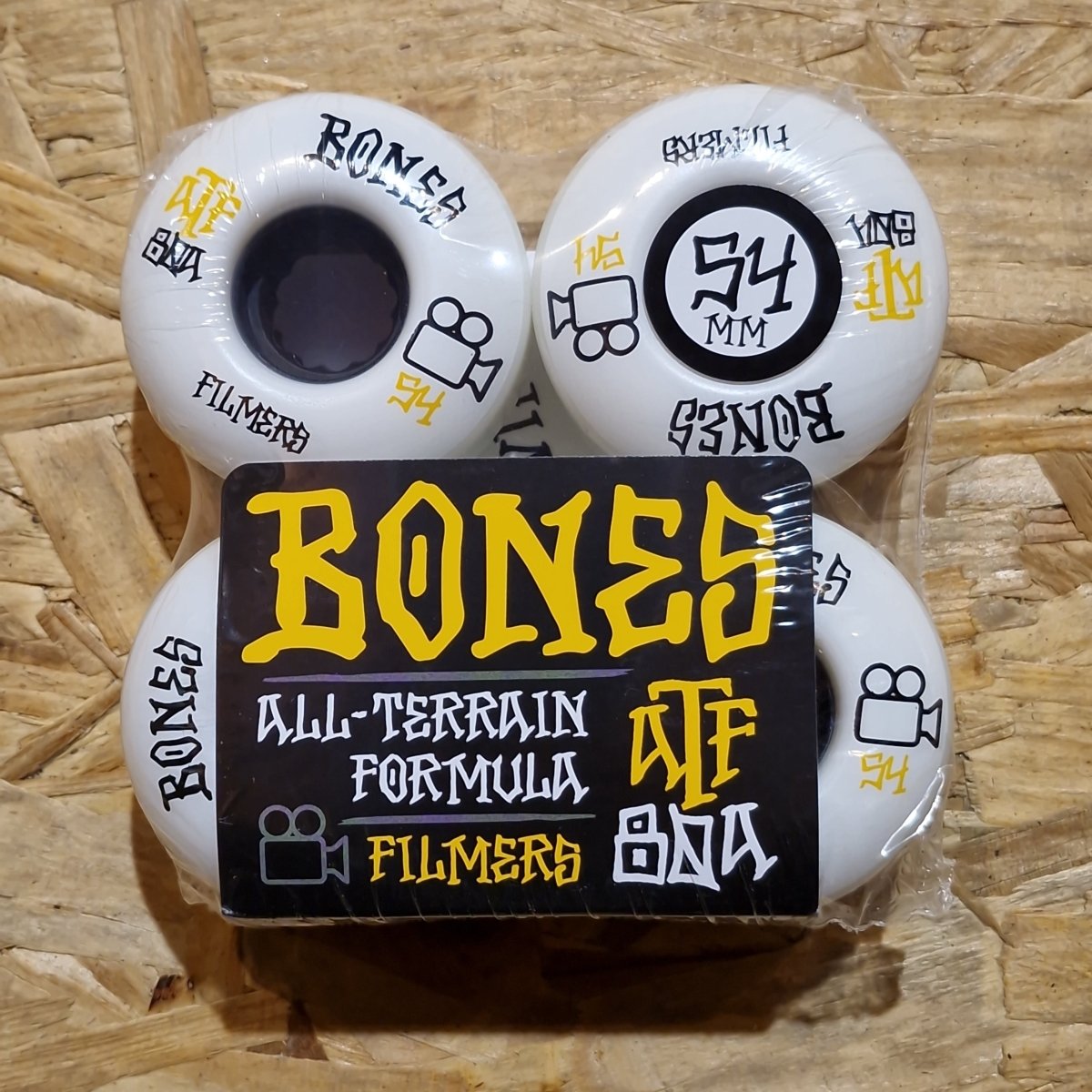 Bones ATF Filmers 54mm 80A Wheels white - Skateboard-Rollen - Rollbrett Mission