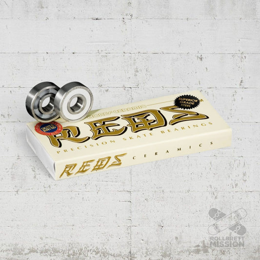 Bones Bearings Ceramic Reds - Skateboard - Kleinteile - Rollbrett Mission