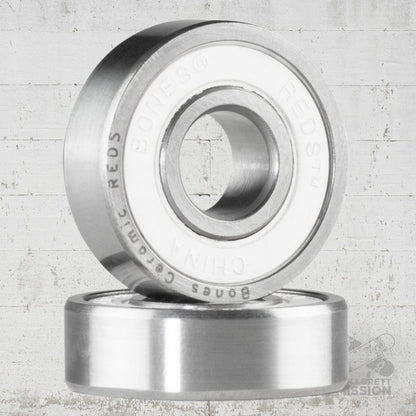 Bones Bearings Ceramic Reds - Skateboard - Kleinteile - Rollbrett Mission