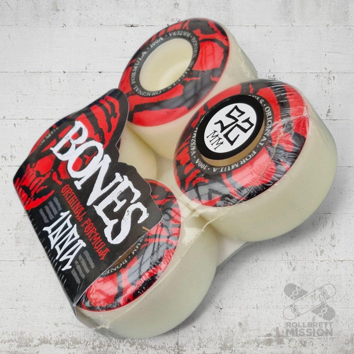 Bones Mummy Skulls OG Formula 100A 52mm V4 Wide Wheels - Skateboard - Rollen - Rollbrett Mission