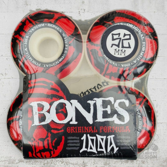 Bones Mummy Skulls OG Formula 100A 52mm V4 Wide Wheels - Skateboard - Rollen - Rollbrett Mission