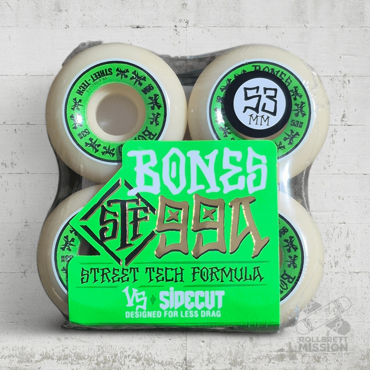 Bones STF V5 Sidecut Annuals 99A Wheels - Skateboard - Rollen - Rollbrett Mission