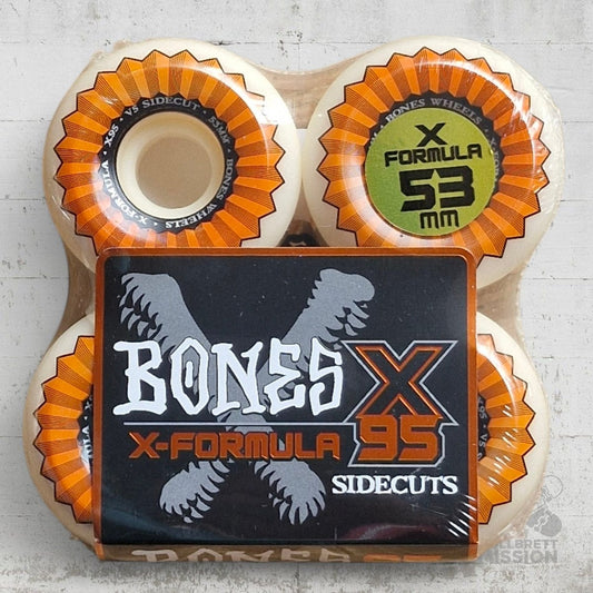 Bones X - Formula 95A 53mm V5 Sidecut Wheels - Skateboard - Rollen - Rollbrett Mission