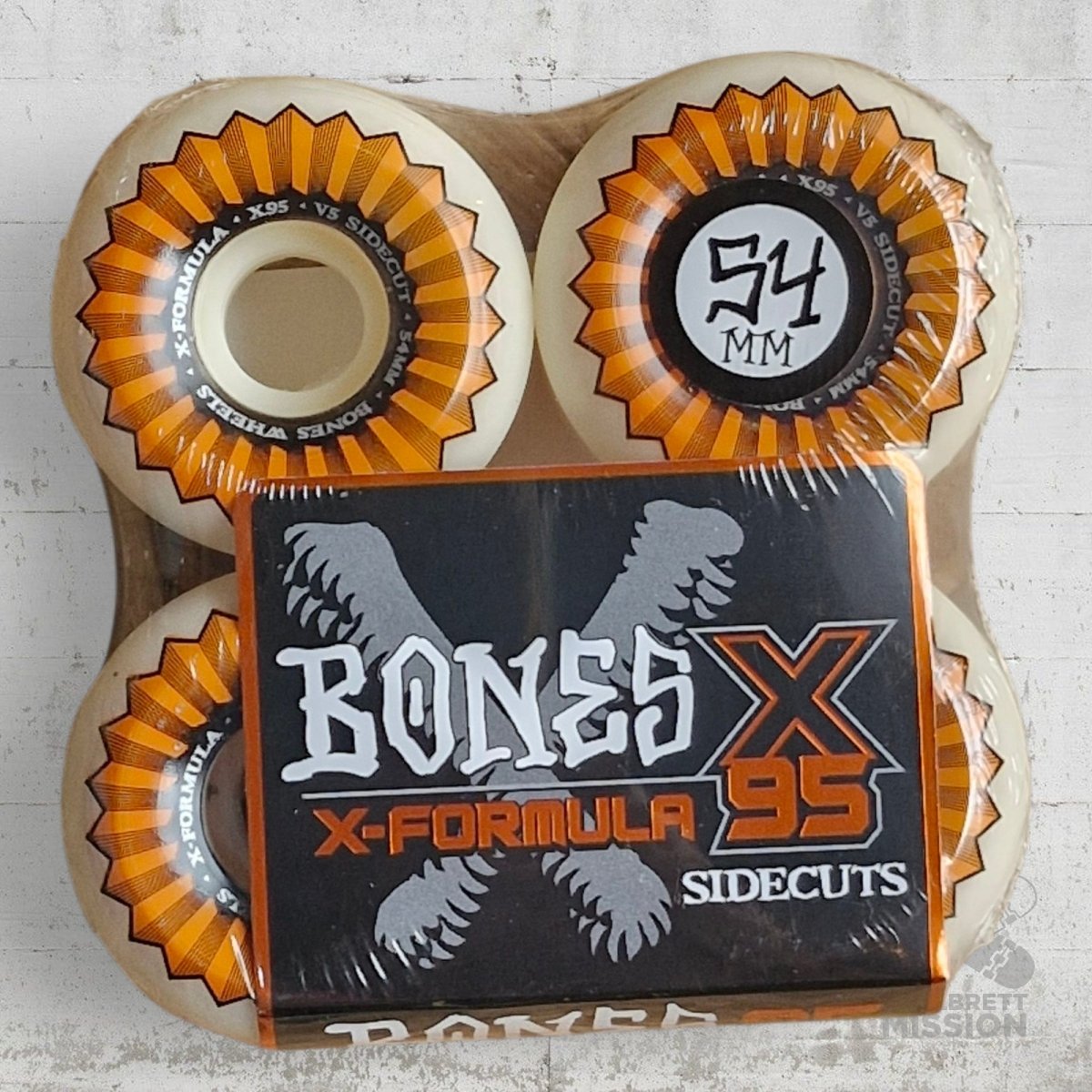 Bones X - Formula 95A 54mm V5 Sidecut Wheels - Skateboard - Rollen - Rollbrett Mission