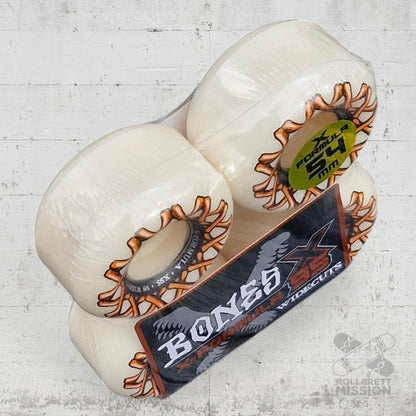 Bones X - Formula 95A 54mm V6 Widecut Wheels - Skateboard - Rollen - Rollbrett Mission