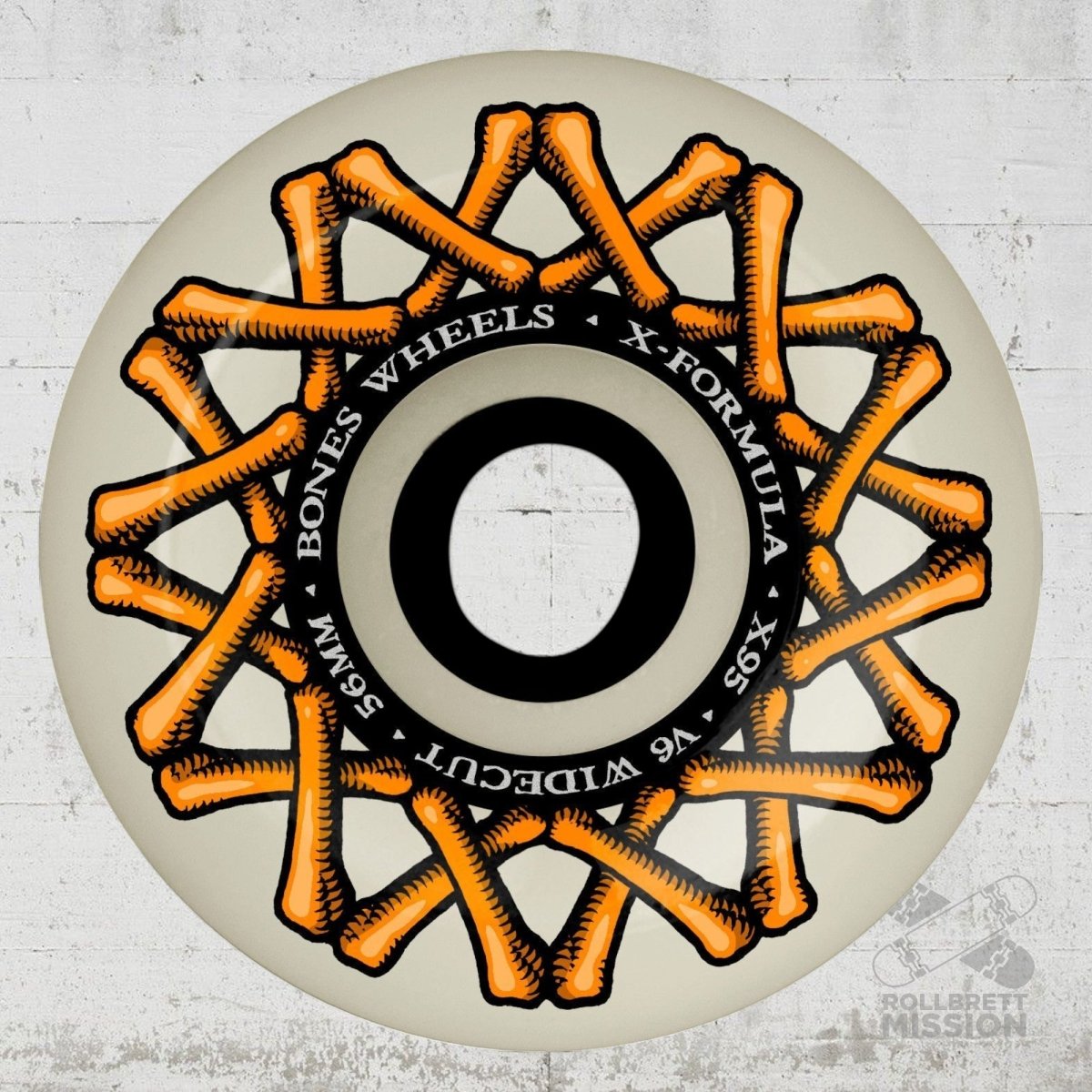 Bones X - Formula 95A 54mm V6 Widecut Wheels - Skateboard - Rollen - Rollbrett Mission