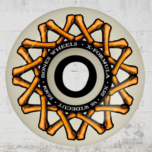 Bones X - Formula 95A 54mm V6 Widecut Wheels - Skateboard - Rollen - Rollbrett Mission