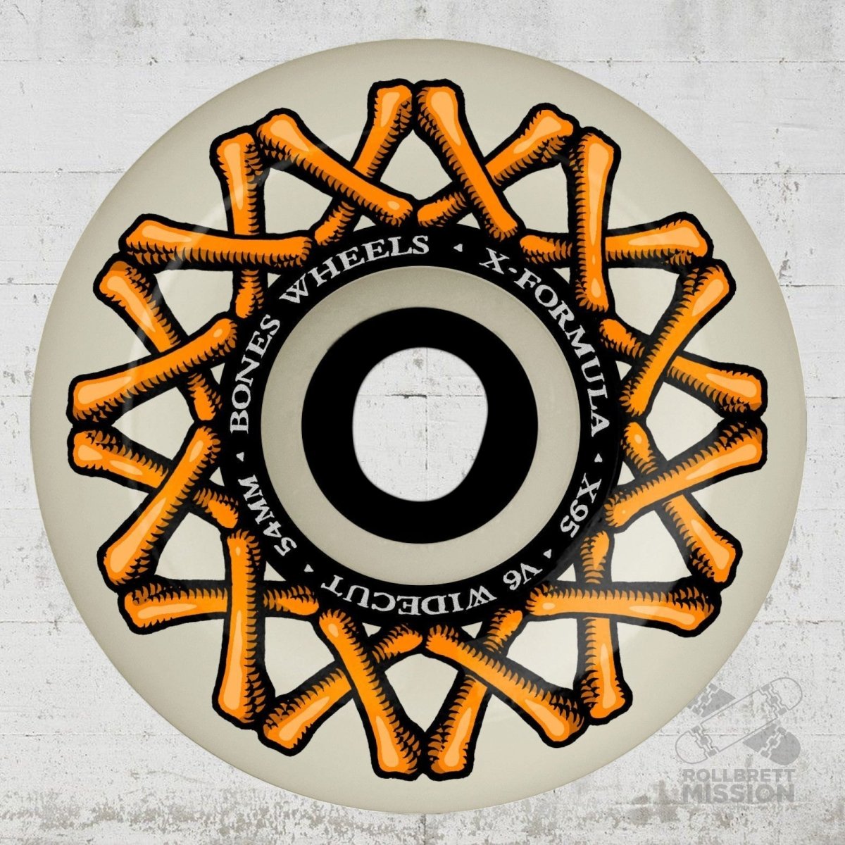 Bones X - Formula 95A 56mm V6 Widecut Wheels - Skateboard - Rollen - Rollbrett Mission
