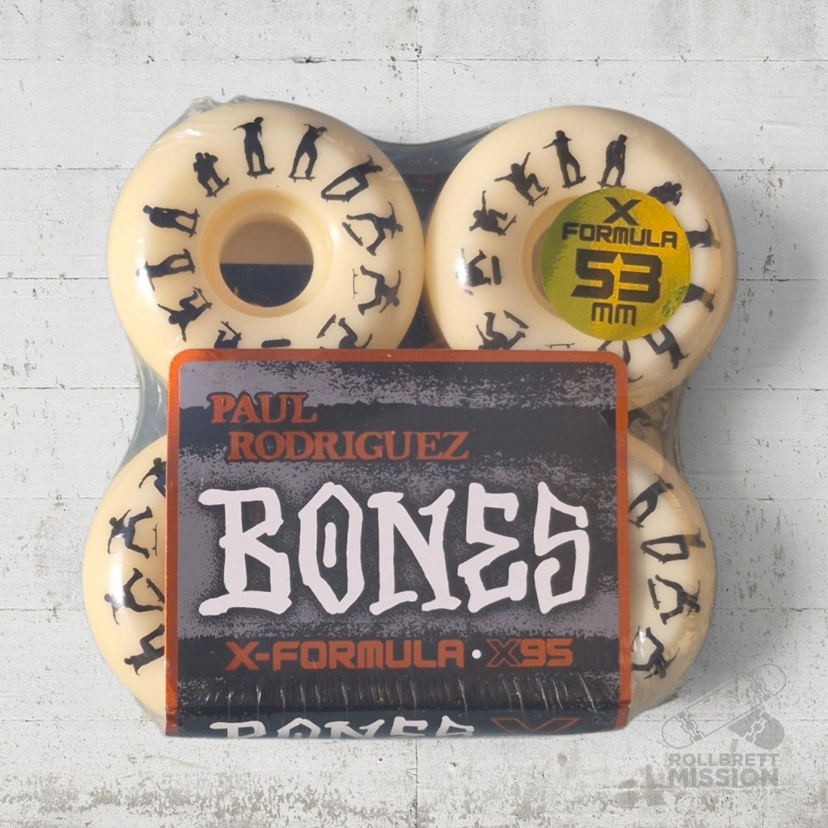 Bones X-Formula 95A P-Rod Switch Heel V5 Sidecut Wheels - Skateboard-Rollen - Rollbrett Mission