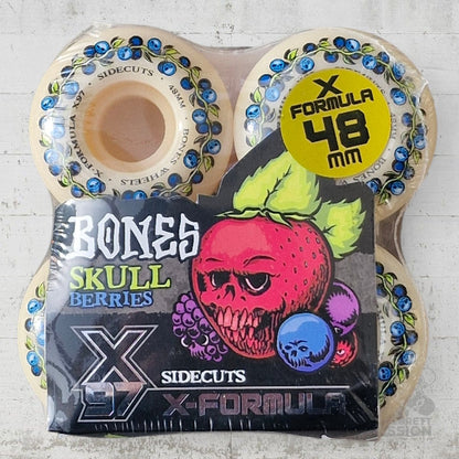 Bones X - Formula 97A 48mm V5 Sidecut Skull Berries Wheels - Skateboard - Rollen - Rollbrett Mission