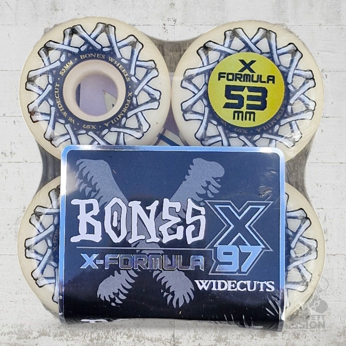 Bones X - Formula 97A 53mm V6 Widecut Wheels - Skateboard - Rollen - Rollbrett Mission