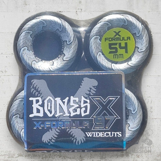 Bones X - Formula 97A 54mm Death Angels V6 Widecut Wheels black - Skateboard - Rollen - Rollbrett Mission