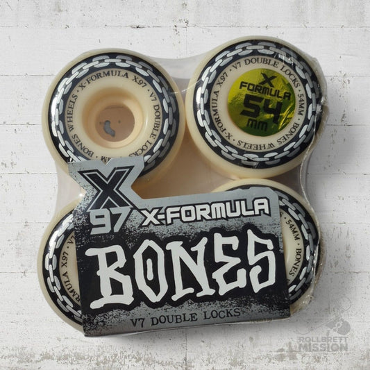 Bones X-Formula 97A 54mm Double Lock V7 Shape Annuals Wheels - Skateboard-Rollen - Rollbrett Mission