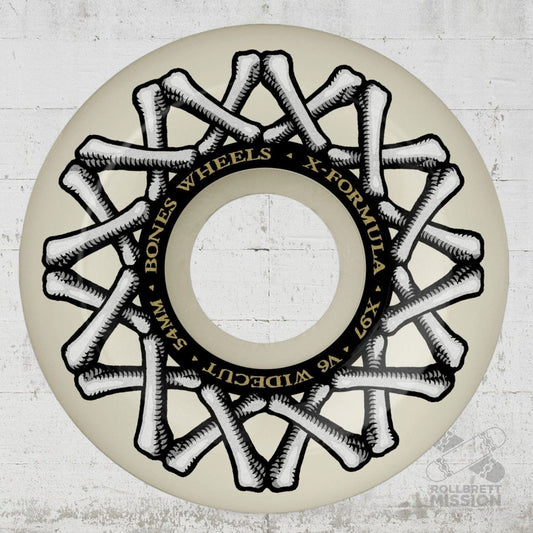 Bones X - Formula 97A 54mm V6 Widecut Wheels - Skateboard - Rollen - Rollbrett Mission