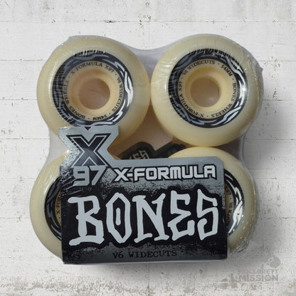 Bones X-Formula 97A 54mm Widecuts V6 Shape Wheels - Skateboard-Rollen - Rollbrett Mission