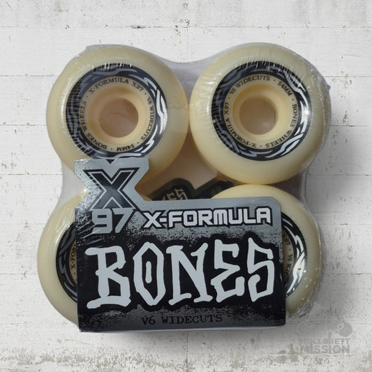 Bones X-Formula 97A 54mm Widecuts V6 Shape Wheels - Skateboard-Rollen - Rollbrett Mission
