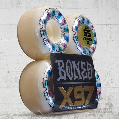 Bones X - Formula 97A 55mm Dial Of Destiny V6 Wide Cut Wheels - Skateboard - Rollen - Rollbrett Mission