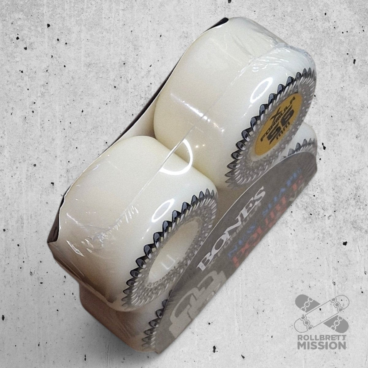 Bones X - Formula 97A 56mm Double Lock V7 Shape Wheels - Skateboard - Rollen - Rollbrett Mission