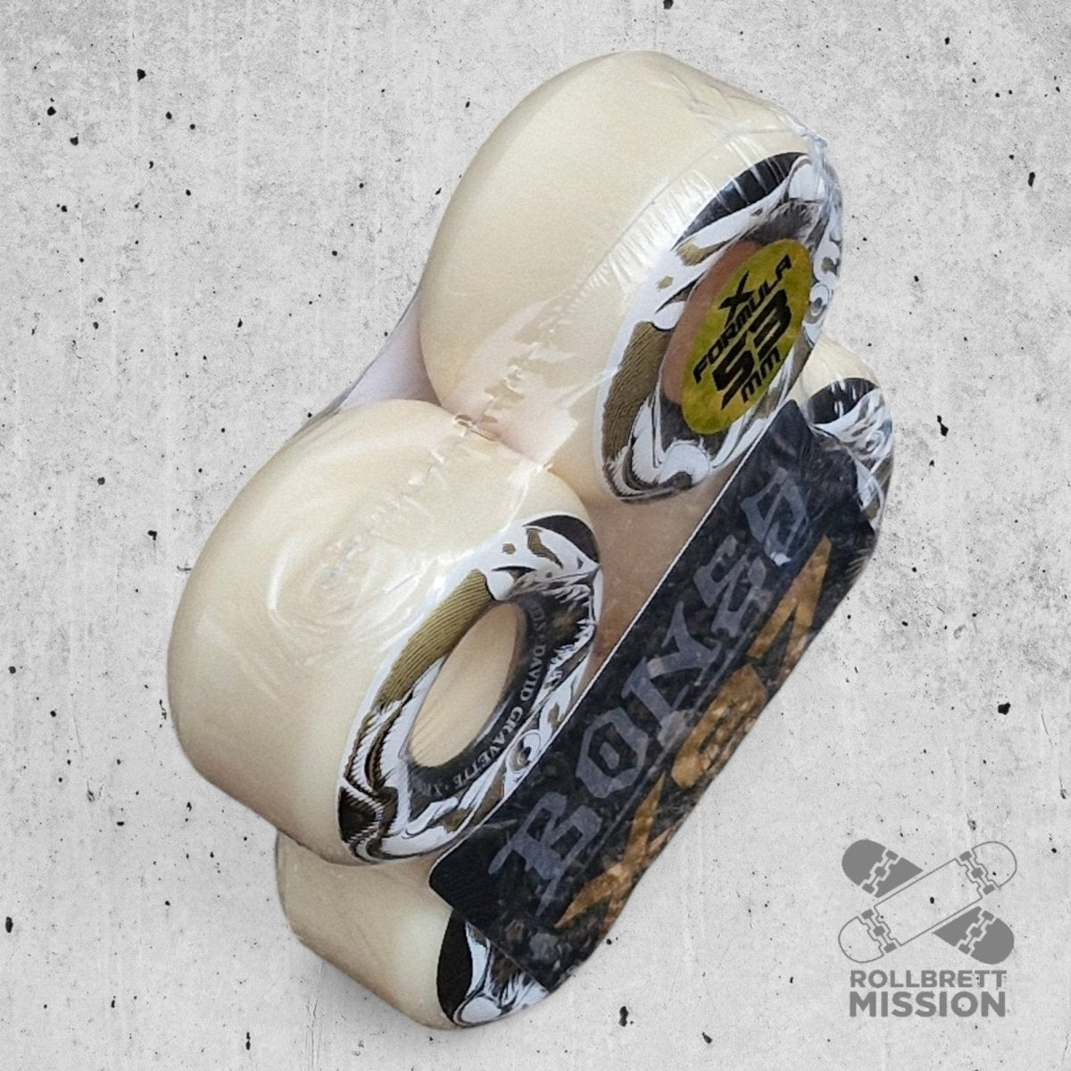 Bones X - Formula 97A Gravette Salmon Illa V6 Widecut Wheels - Skateboard - Rollen - Rollbrett Mission
