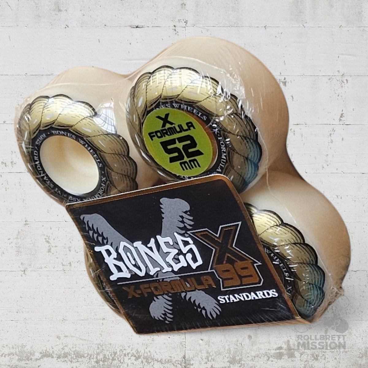 Bones X - Formula 99A 52mm V1 Standard Wheels - Skateboard - Rollen - Rollbrett Mission