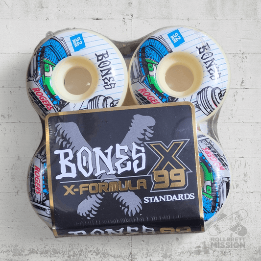 Bones X - Formula 99A 52mm V1 TJ Rogers Centre Wheels - Skateboard - Rollen - Rollbrett Mission