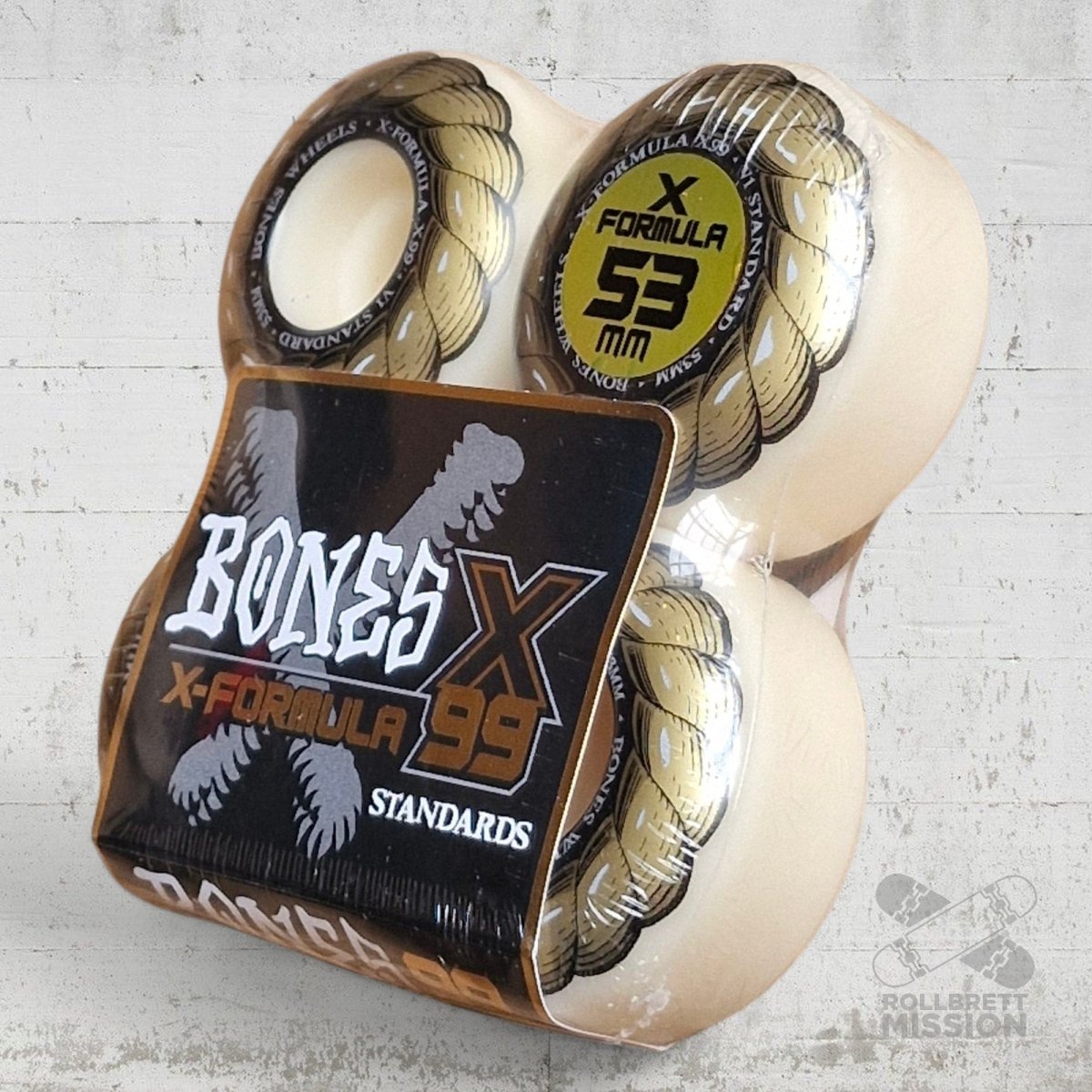 Bones X - Formula 99A 53mm V1 Standard Wheels - Skateboard - Rollen - Rollbrett Mission