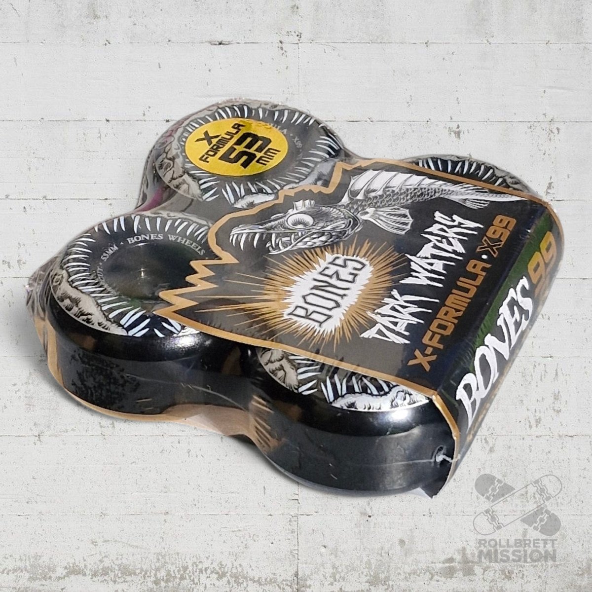Bones X - Formula 99A 53mm V5 Sidecut Dark Waters black Wheels - Skateboard - Rollen - Rollbrett Mission