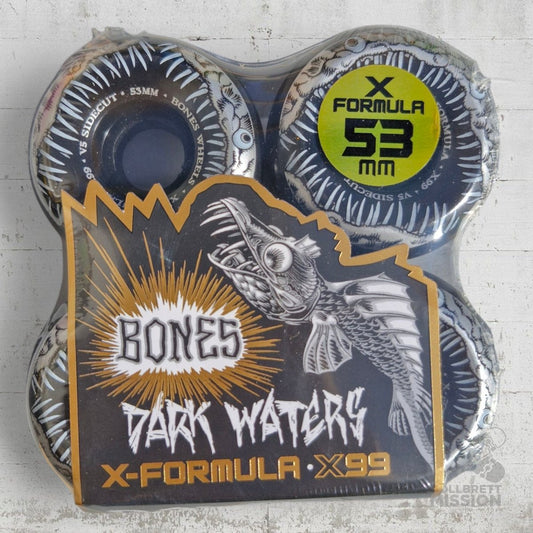 Bones X - Formula 99A 53mm V5 Sidecut Dark Waters black Wheels - Skateboard - Rollen - Rollbrett Mission