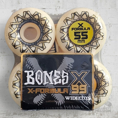 Bones X - Formula 99A 55mm V6 Wide Cut Wheels - Skateboard - Rollen - Rollbrett Mission
