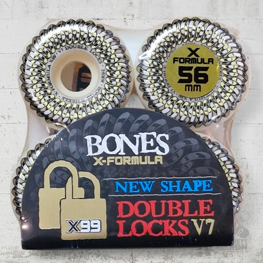 Bones X - Formula 99A 56mm Double Lock V7 Shape Wheels - Skateboard - Rollen - Rollbrett Mission