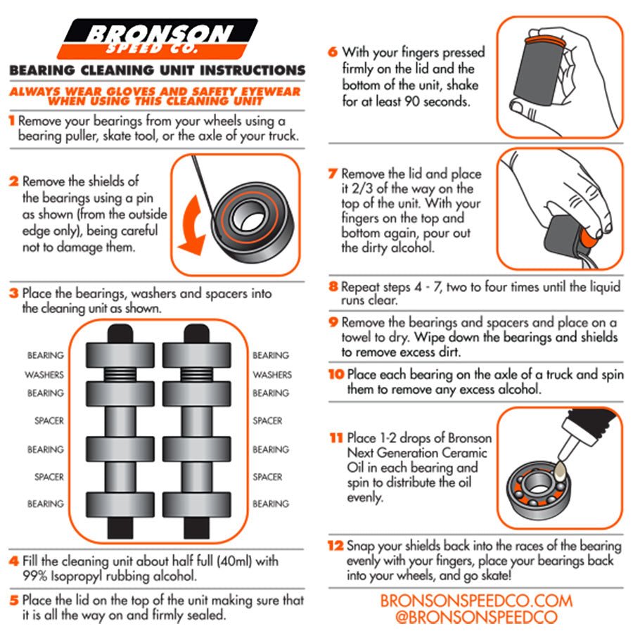 Bronson Bearings Cleaning Unit - Skateboard - Kleinteile - Rollbrett Mission