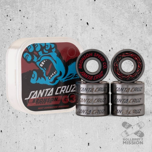Bronson Speed Co. G3 X Santa Cruz Bearings Kugellager - Skateboard - Kleinteile - Rollbrett Mission