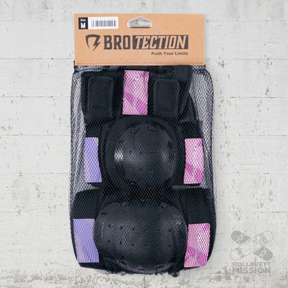 BroTection Schoner Basic Protection Set Purple Block - Skateboarding - Schutzausrüstung - Rollbrett Mission