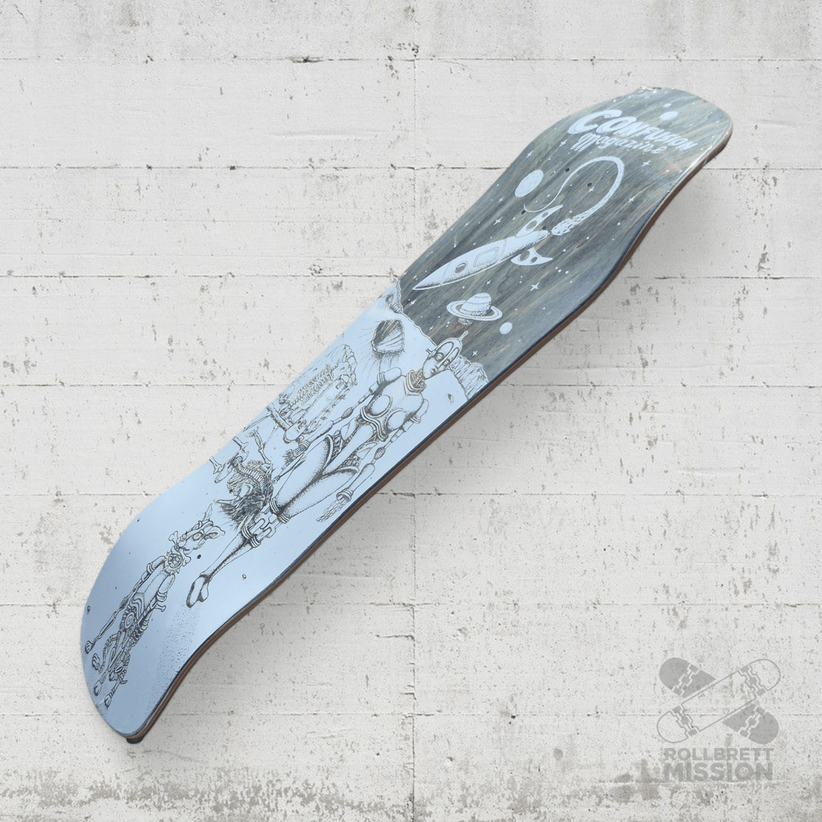 Confusion Dystopia Skull Shaped 9.25 Deck - Skateboard - Decks - Rollbrett Mission