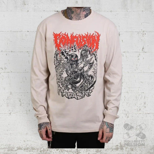 Confusion Magazine Longsleeve Executioner sand - Rollbrett Mission