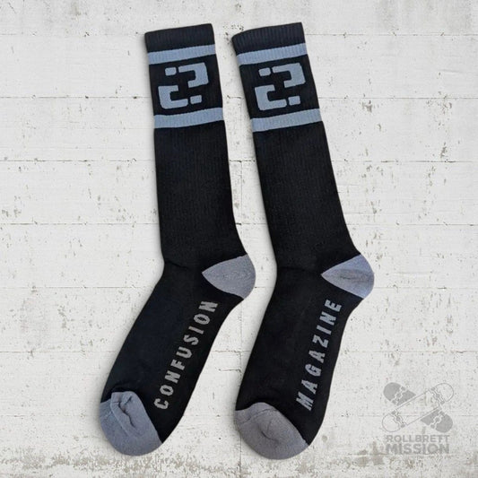 Confusion Magazine Socks Socken Question Mark - Socken - Rollbrett Mission