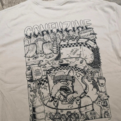 Confusion Magazine T-Shirt Backyard DIY ice grey solid - Rollbrett Mission