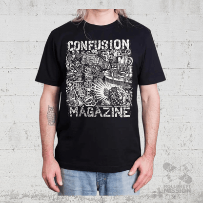 Confusion Magazine T-Shirt Pool black - Rollbrett Mission