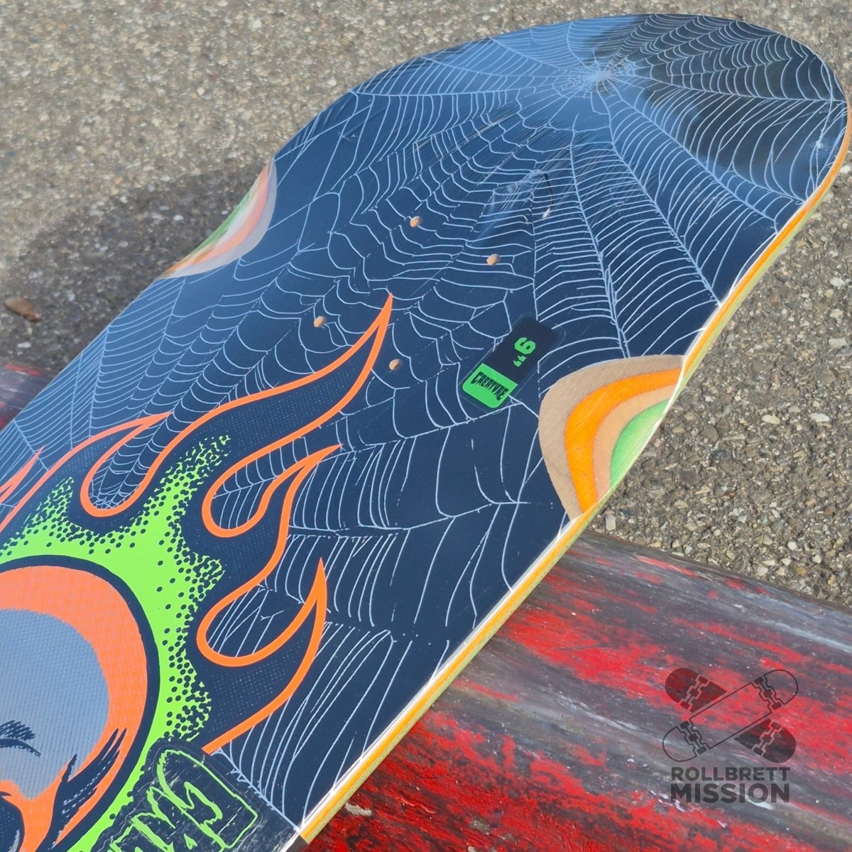 Creature Bonehead Webbed Shaped 9.0 Deck - Skateboard-Decks - Rollbrett Mission