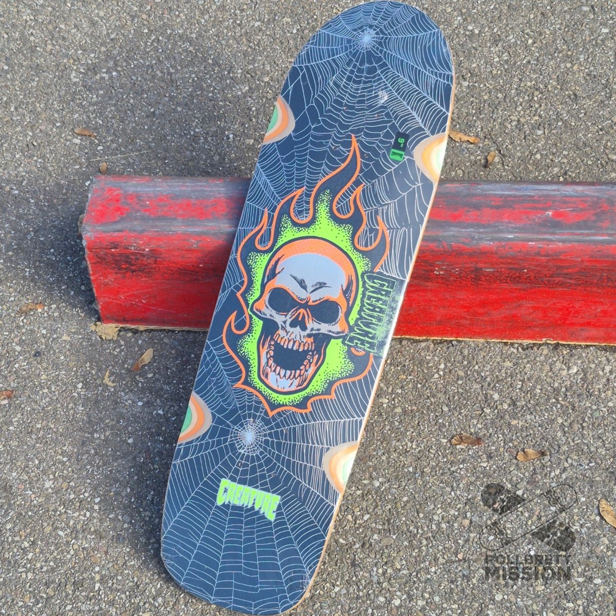 Creature Bonehead Webbed Shaped 9.0 Deck - Skateboard-Decks - Rollbrett Mission
