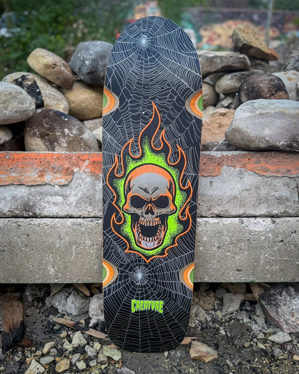 Creature Bonehead Webbed Shaped 9.0 Deck - Skateboard-Decks - Rollbrett Mission