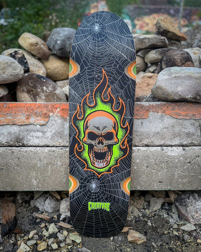 Creature Bonehead Webbed Shaped 9.0 Deck - Skateboard-Decks - Rollbrett Mission