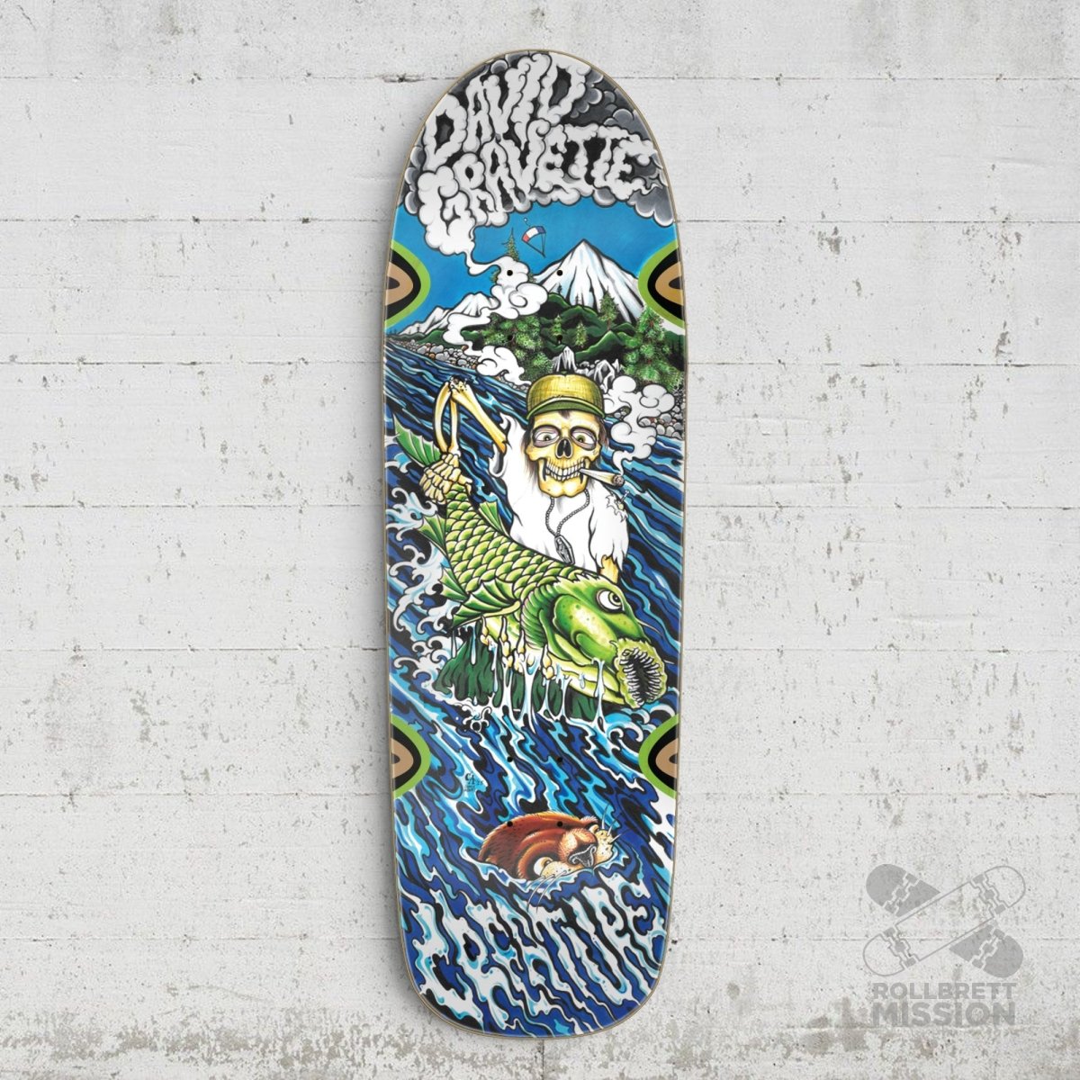 Creature Gravette Hippie Falls Shaped 9.0 Deck - Skateboard-Decks - Rollbrett Mission