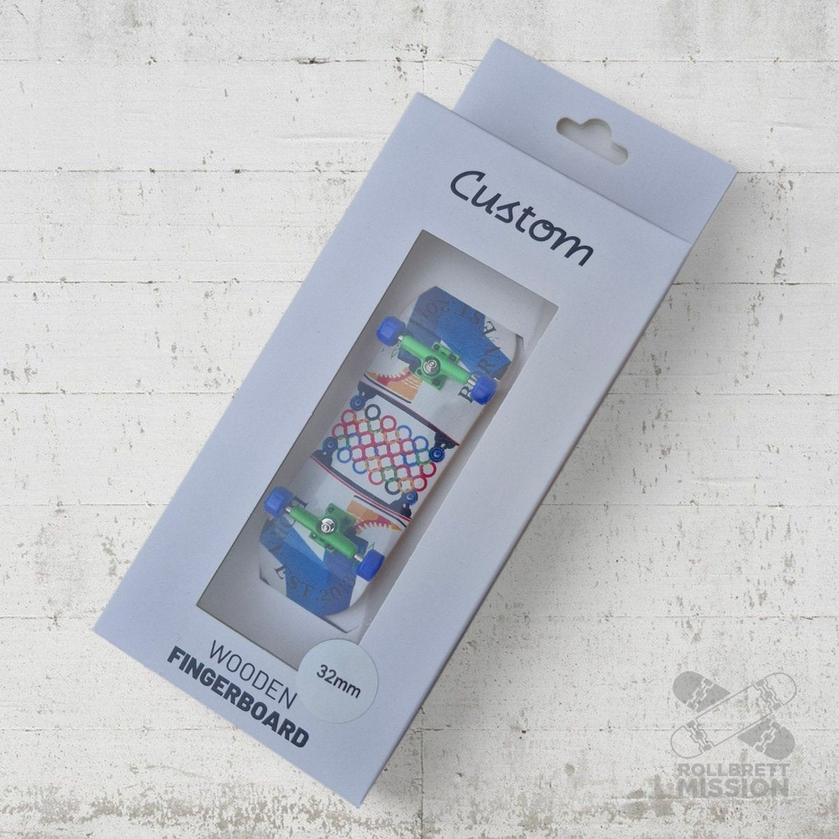 Custom Fingerboard Complete 32mm Start Born Oly - Fingerboard - Rollbrett Mission
