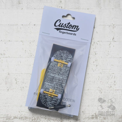 Custom Fingerboard Complete Pro Born Words 34mm - Fingerboard - Rollbrett Mission