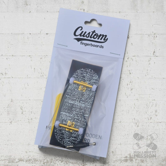 Custom Fingerboard Complete Pro Born Words 34mm - Fingerboard - Rollbrett Mission